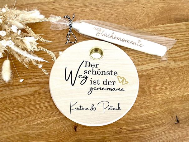 Hochzeitsbrettchen aus Ahorn