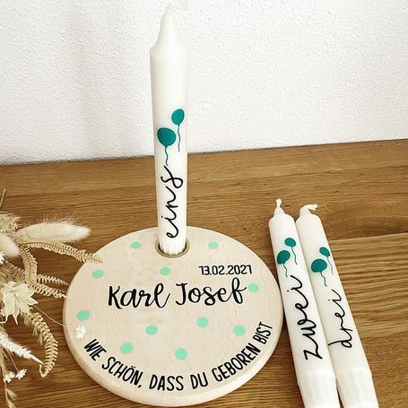 Geburtstagsbrettchen aus Ahorn