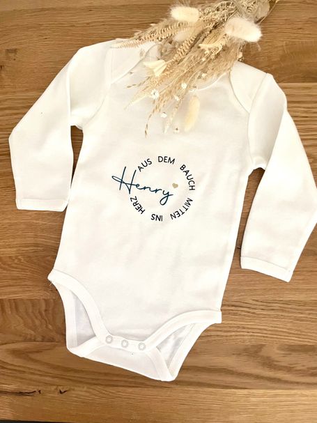 Baby/Kinder Body "Aus dem Bauch mitten ins Herz"