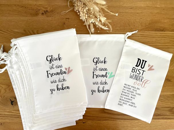 Lichtbeutel für Aufbewahrungen/Geschenkbeutel und/oder Deko